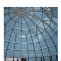 Prefab Steel Space Frame Dome Structure Glass Atrium Roof For Sale